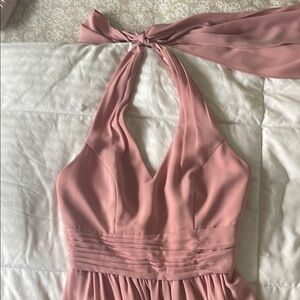 David's Bridal Pink Maxi Dress is